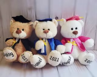 Personalized Graduation Bears-7.5inches- graduation gift- preschool-Kindergarten-5th grade-8th grade-high school-college-2021 gift