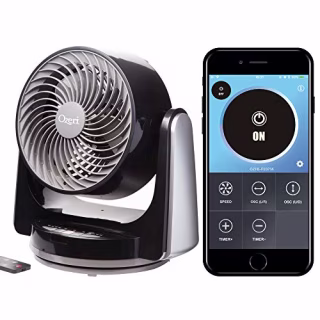 Ozeri Brezza III Dual Oscillating 10" High Velocity Desk Fan with Bluetooth Technology