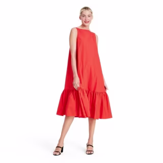 Sleeveless Ruffle Shift Dress - Christopher John Rogers for Target Red