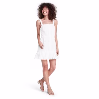 Eyelet Sleeveless Pleated Dress - ALEXIS for Target White