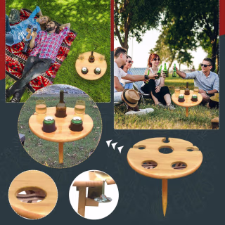 Portable Outdoor Beer and Wine Table