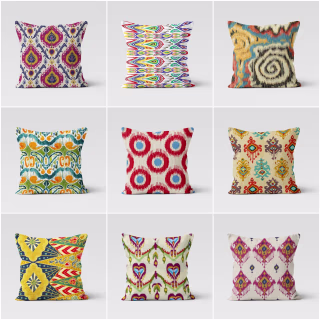 Ikat Southwestern-style Pillow Cover