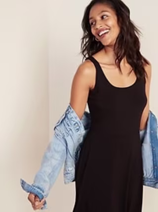 Sleeveless Fit & Flare Jersey Dress for Women
