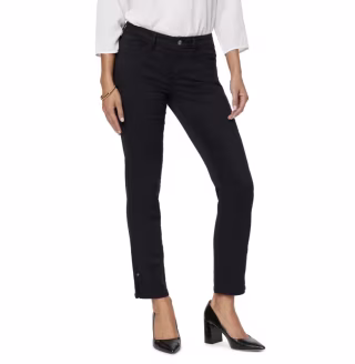 NYDJ Sheri Rivet Side Slit Slim Ankle Jeans