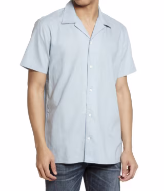 Treasure & Bond Short Sleeve Button-Up Camp Shirt