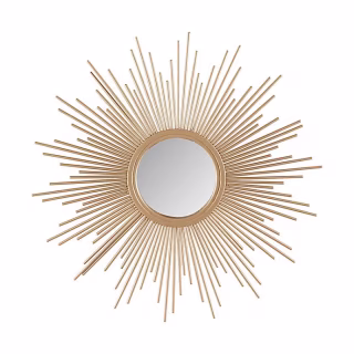 Madison Park Fiore Sunburst Mirror in Gold