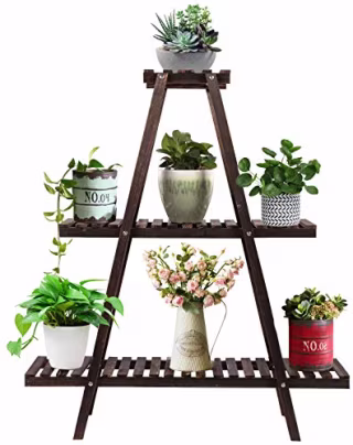 Augosta 3-Tier Wood Plant Stand