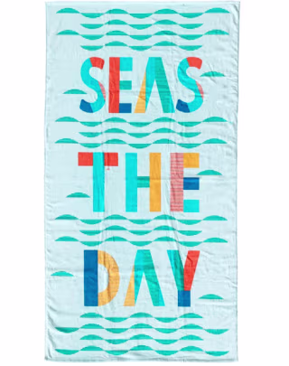Martha Stewart Collection "Seas the Day" Beach Towel