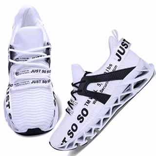 Wonesion Womens Blade Fashion Sneakers Mesh Slip on Running Walking Exercise Shoes