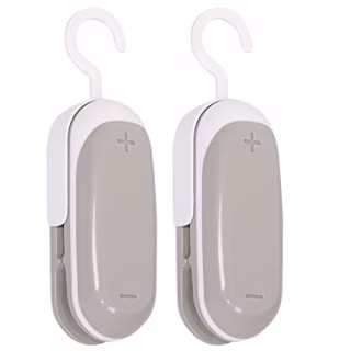 2PACK Mini Bag Sealer, Portable Heat Vacuum Sealers Plastic Sealer, 2 in 1 Heat Seal and Cutter Mini Food Sealer For Plastic Bags Food Storage