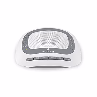 MyBaby SoundSpa White Noise Machine for Babies | 6 Soothing Lullabies for Newborns, Sound Therapy for Travel, Relaxing, Kids, Newborns, Toddlers | Baby Songs, Adjustable Volume, Auto-off Timer