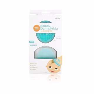 DermaFrida The SkinSoother Baby Bath Silicone Brush by Fridababy | Baby Essential for Dry Skin, Cradle Cap and Eczema (2 Pack)