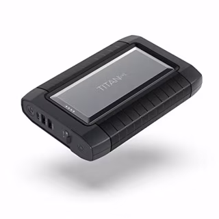 Raptic Titan Air 91Wh/26,800mAh with AC Outlet USB-C USB-A Portable Power Bank, Fast Charging Battery Backup for Laptops, Cameras, iPhones, and More, Perfect for Travelling, Outdoor, and Emergencies