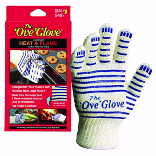 Ove Glove Hot Surface Handler Oven Mitt Glove, Perfect for Kitchen/Grilling, 540 Degree Resistance, As Seen On TV Household Gift, Heat &amp; Flame