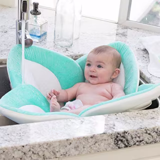 Blooming Bath Lotus - Baby Bath (Seafoam/White/Gray)