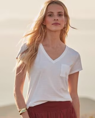 Garnet Hill Short-Sleeve Weekender Tee