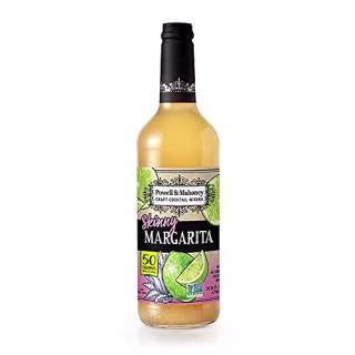 Powell &amp; Mahoney Craft Cocktail Mixers - Skinny Margarita 50 Calories - NA Cocktail Mix - Free from Artificial Sweeteners and Flavors - 25.36 oz - Non-GMO