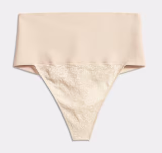 Maidenform Tame Your Tummy Shaping Lace Thong