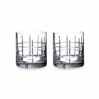 Orrefors Street Double Old Fashioned Glasses (Set of 2)
