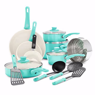 GreenLife Soft Grip Healthy Ceramic Nonstick, Cookware Pots and Pans