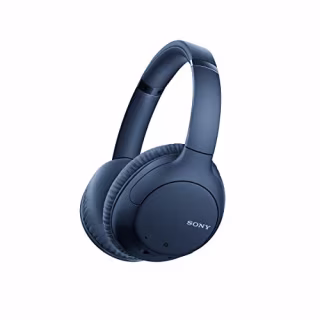 Sony Noise Cancelling Headphones WHCH710N: Wireless Bluetooth Over the Ear Headset with Mic for Phone-Call, Blue (Amazon Exclusive)