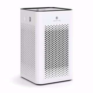 Medify MA-25 Air Purifier with H13 True HEPA Filter | 500 sq ft Coverage | for Smoke, Smokers, Dust, Odors, Pollen, Pet Dander | Quiet 99.9% Removal to 0.1 Microns | White, 1-Pack