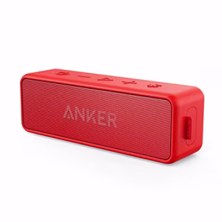 Anker Soundcore 2 Portable Bluetooth Speaker, Red