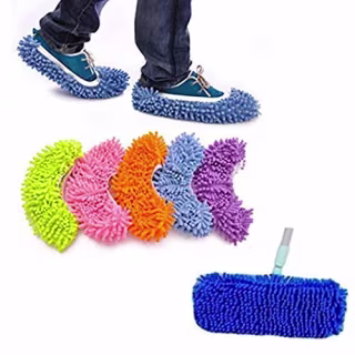 Yueiehe Multi-Function Dust Duster Mop Slippers