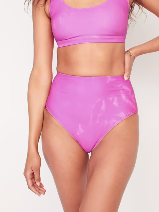 High-Waisted Swim Bottoms