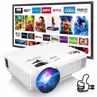 DR. J Professional Mini Projector Outdoor Movie Projector