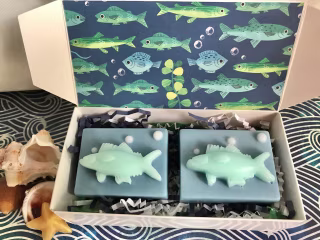 Shark Soap, Shark Party Favor, Fish Soap, Beach Soap, Summer Soap, Children's Soap