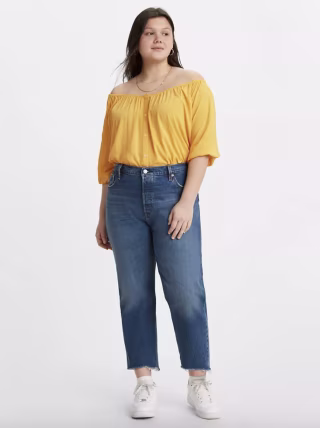 Levi's 501 Cropped Plus Size Women's Jeans