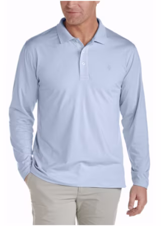 Men's Coppitt Long Sleeve Weekend Polo UPF 50+