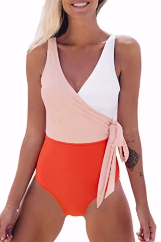 Cupshe Colorblock Swimsuit