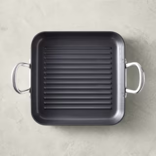 GreenPan(TM) Premiere Ceramic Nonstick Outdoor/Indoor Square Grill Pan, 11"