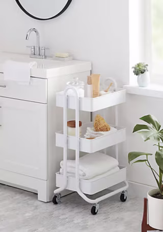 Squared Away 3-Tier Bath Storage Cart