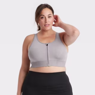 Women's Medium Support Zip-Front Seamless Bra - All in Motion(TM)