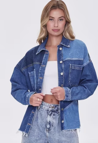 Reworked Denim Shacket