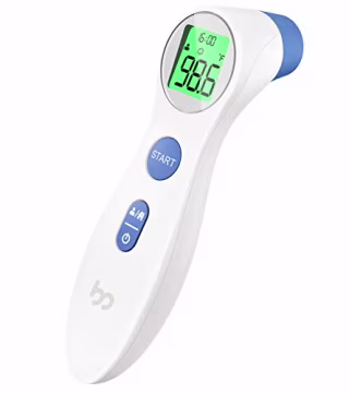Femometer Touchless Thermometer for Adults and Kids, Digital Infrared Forehead Thermometer with Fever Indicator, Instant Accurate Reading