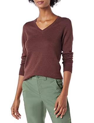 Amazon Essentials Lightweight V-Neck Sweater
