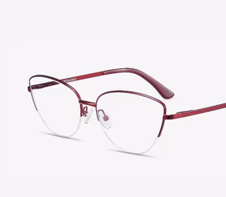 Star Cat Eye Gold Eyeglasses