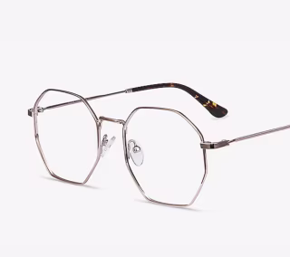 Octave Geometric Rose Gold Eyeglasses
