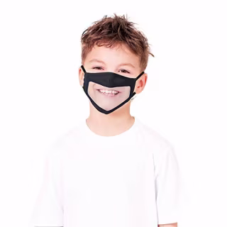 Feeke Face Mask with Clear Window (2 pack)