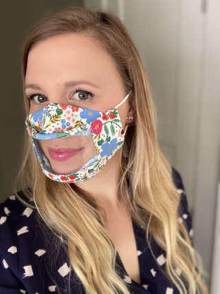 3D Clear Window Face Mask / Lip Reading Window Mask / /See Through Mask / Adjustable Mask / Clear Face Mask / Visible Expression