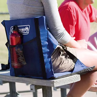 Coleman Portable Stadium Seat | Bleacher Cushion with Backrest | Lightweight Padded Seat Cushion