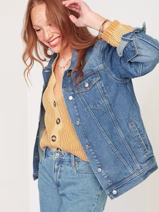Oversized Boyfriend Jean Jacket