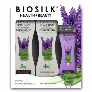 Biosilk Health + Beauty 9-1-1 Hair Rescue Kit