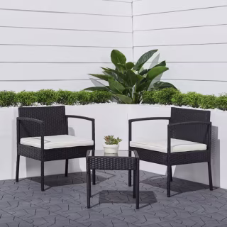 Tierra 3-Piece Wicker Coffee Lounger Set