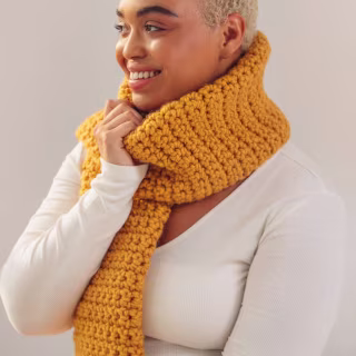 Chunky Crochet Scarf