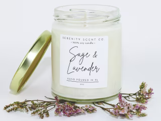 Sage & Lavender Handmade Soy Candle